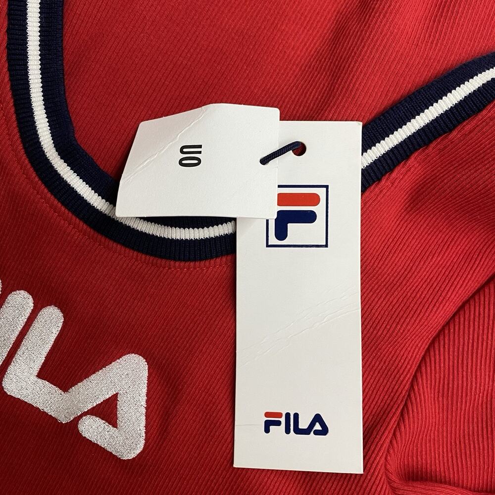 FILA x Urban Outfitters Women’s M Red Mini Dress Sporty Tennis Y2K Blokecore - Picture 4 of 15
